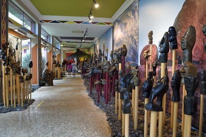 Portugal, Madeira Island, Funchal, the Monte Palace tropical garden, permanent collection of contemporary sculptures from Zimbabwe (the Tengenenge experience)