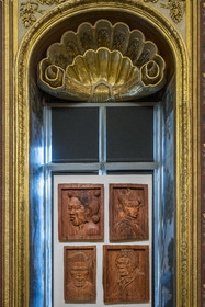 France, Paris (75), Bibliothèque Nationale de France (National Library of France), Richelieu site, the Mazarin gallery, Bilongue (detail) (2020) by the artist Barthélémy Toguo (temporary exhibition)