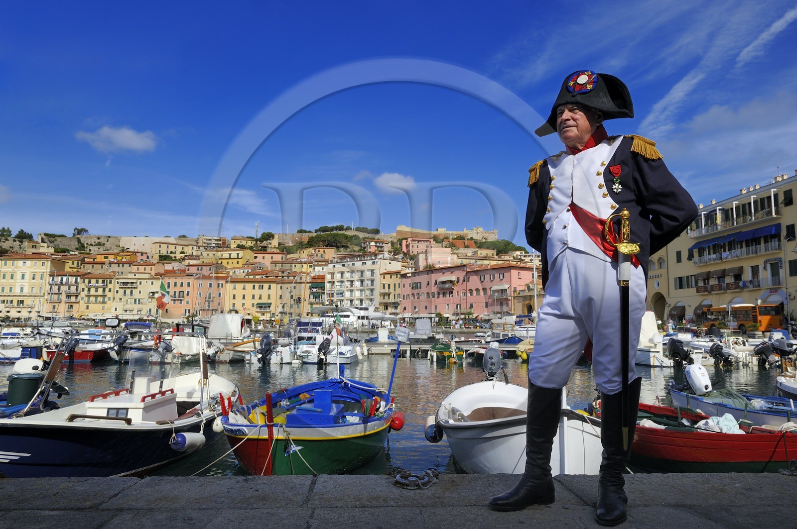 Italie, Toscane, l’Ile d’Elbe, Portoferraio, le port
