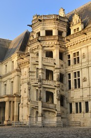 France, Loir-et-Cher (41), vallée de la Loire classée au Patrimoine Mondial de l'UNESCO, château de Blois, l'aile François 1er