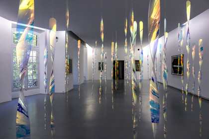 France, Vaucluse, Avignon, Collection Lambert, Museum of Contemporary Art, Heaven (2010) net and plexiglass work by the artist Miroslaw Balka
