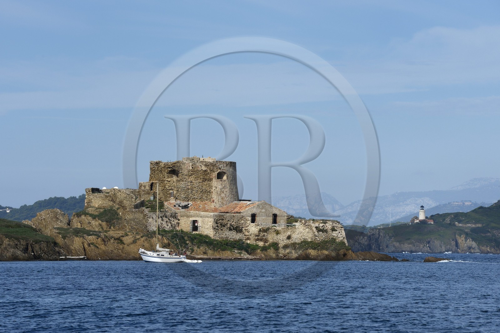 France, Var (83), Iles d'Hyères, parc national de Port Cros, Ile de Porquerolles, fort du Petit Langoustier