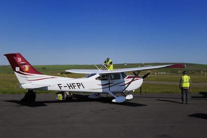 Royaume-Uni, Ecosse, Iles Orcades, Mainland, aéroport de Kirkwall