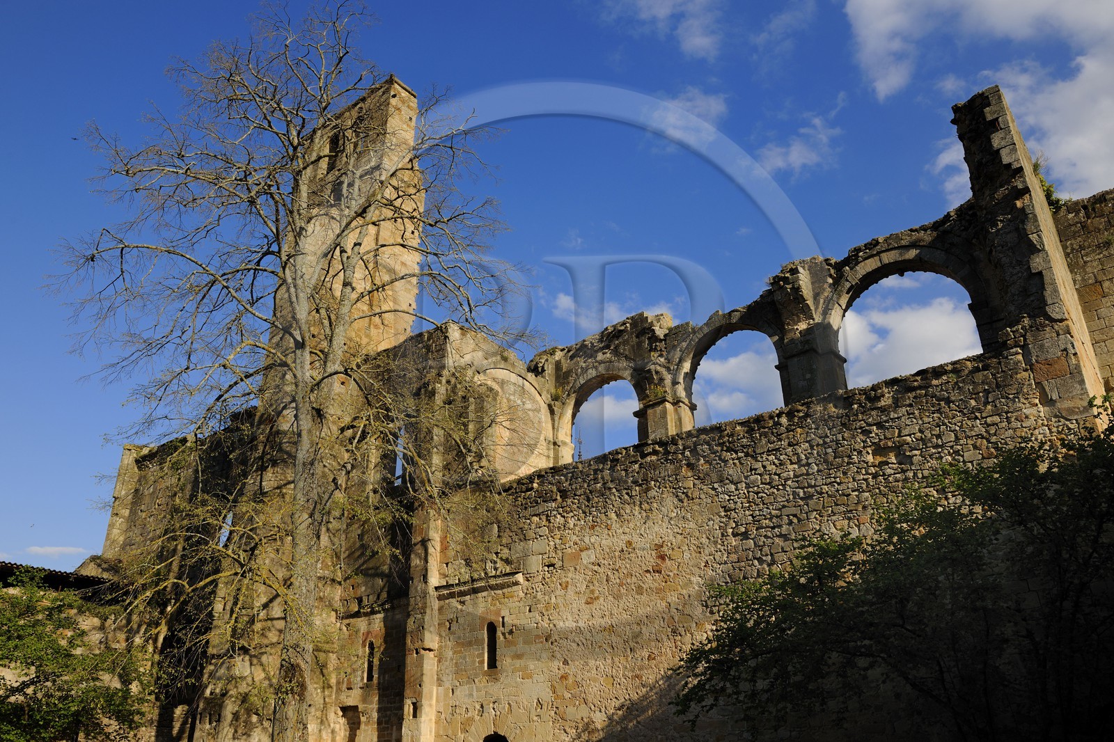 France, Aude (11), Alet-les-Bains, village médieval et abbaye bénédictine de style roman du XIème Siècle