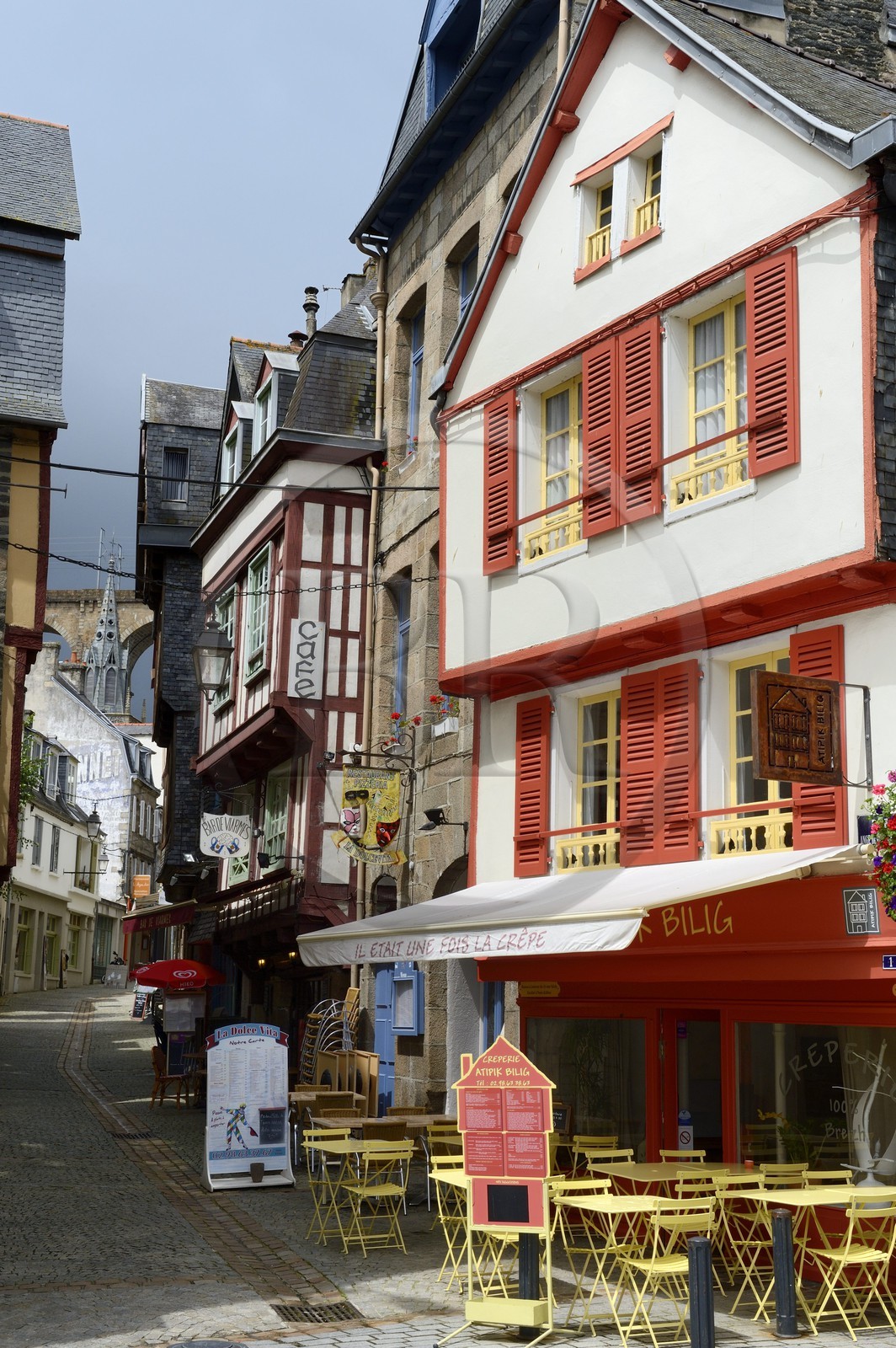 France, Finistère (29), Morlaix, rue Ange de Guernisac