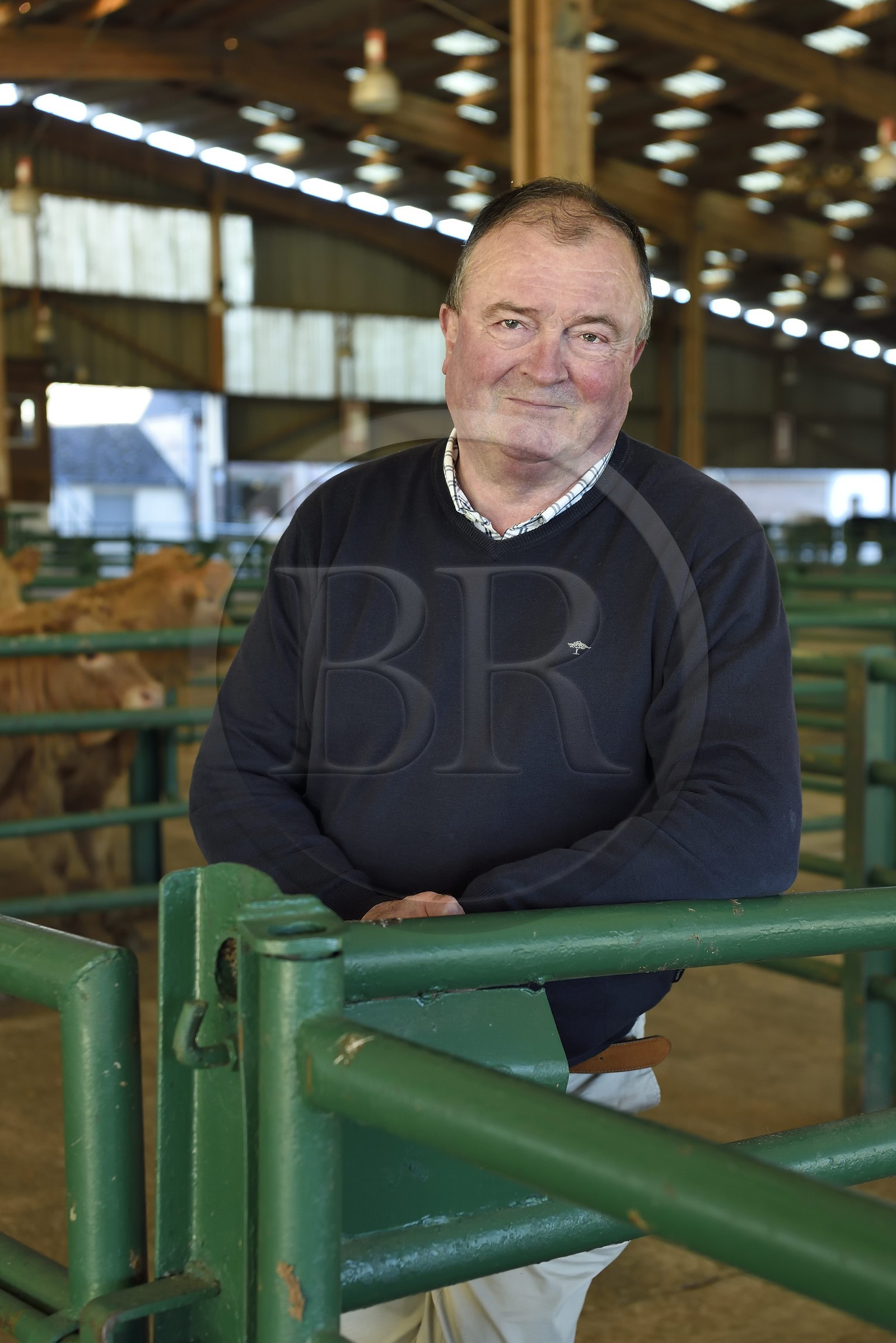 France, Seine-Maritime (76), Forges-les-eaux, marché couvert aux bestiaux, Jean-Marie Herment en est le directeur depuis 2003