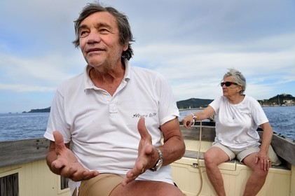 France, Var, Iles d'Hyeres, Parc National de Port Cros (National park of Port Cros), Porquerolles island, Edith and Marc Frilet who rehabilitate the Fort du Petit Langoustier dating from the 17th century as a model of sustainable development