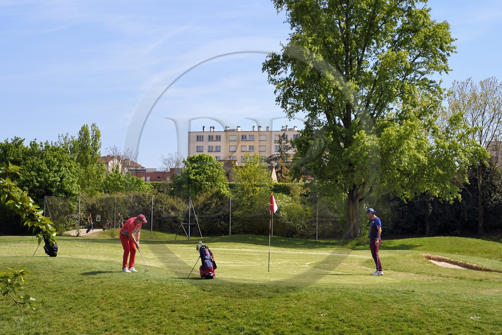 France, Val-de-Marne (94), Champigny-sur-Marne, golf de 9 trous du parc du Tremblay