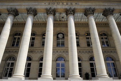 France, Paris (75), le Palais de la Bourse (Palais Brongniart)