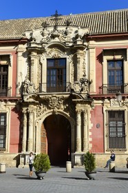 Spain, Andalusia, Seville, Santa Cruz district, Archbishop's Palace portal