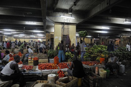 Tanzania, Dar es-Salaam, the Kariakoo central market, the lower floor