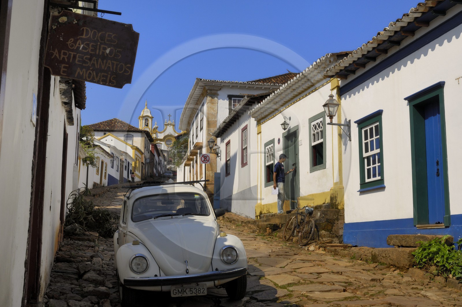 Brésil, Etat du Minas Gerais, Tirandentes, Matriz de Santo Antonio, église Saint-Antoine (Route de l'or, Estrada Real)