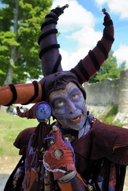 France, Seine et Marne (77), Les Médiévales de Provins, ville classée Patrimoine Mondial de l'UNESCO, le Fou Gueux (www.le-fou-gueux.com)