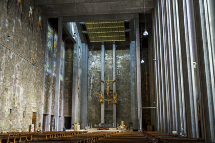 France, Finistère (29), Brest, l'église Saint-Louis de Brest construite entre 1953 et 1958