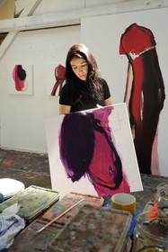 France, l'artiste peintre Nathalie Lamotte