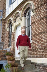 France, Seine-Maritime (76), la commune de Sainte-Adresse voisine du Havre, Remy Dufour vice président de l'association pour la sauvegarde du patrimoine de Saint-Adresse