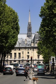 France, Paris, ile de la Cité, the Sainte Chapelle (the Holy Chapel)