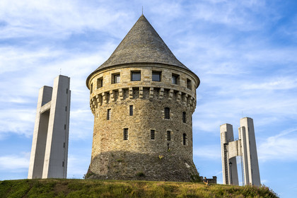 France, Finistère (29), Brest, quartier Recouvrance, la Tour de la Motte-Tanguy
