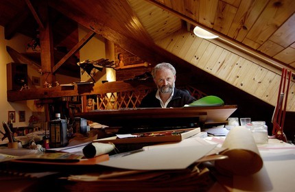 Belgium, Wallonia, region of Bouillon, the draftsman and the scriptwriter of comic strip Jean-Claude Servais