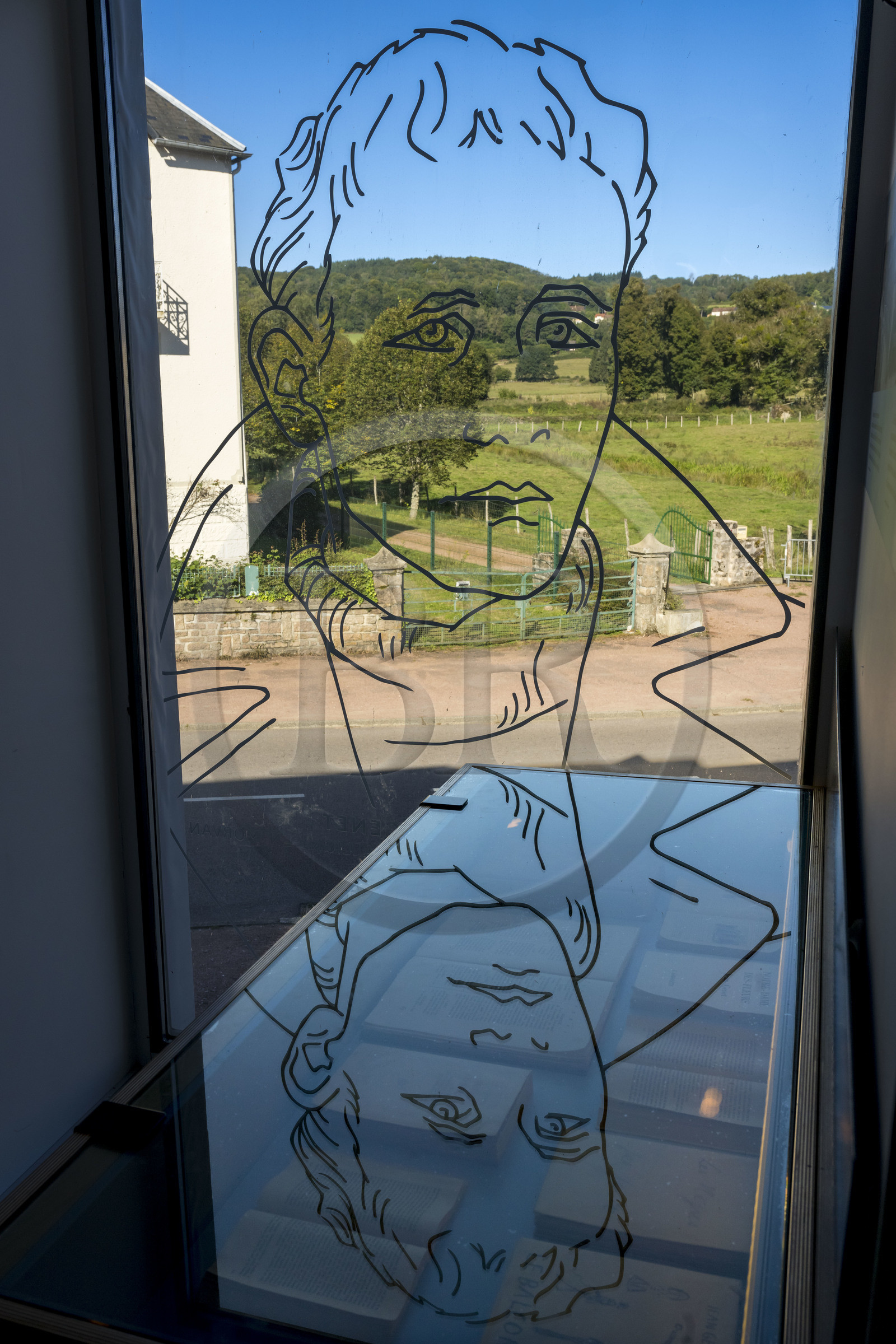 France, Nièvre (58), Parc naturel régional du Morvan, Alligny en Morvan, musée des nourrices et des enfants de l'Assistance Publique, l'écrivain  Jean Genet a été pupille et placé dans le village chez les Régnier toute son enfance