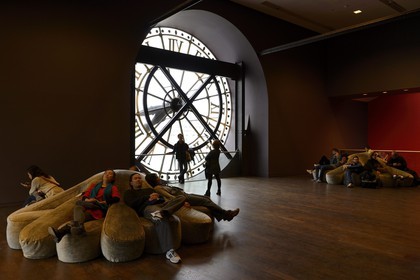 France, Paris (75), musée d'Orsay, la grande horloge Est qui donne sur les Tuileries