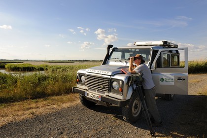 France, Hérault (34), région du Cap d'Agde, la Réserve Naturelle Nationale du Bagnas à l’ouest de l’étang de Thau, son directeur Renaud Dupuy de la Grandrive