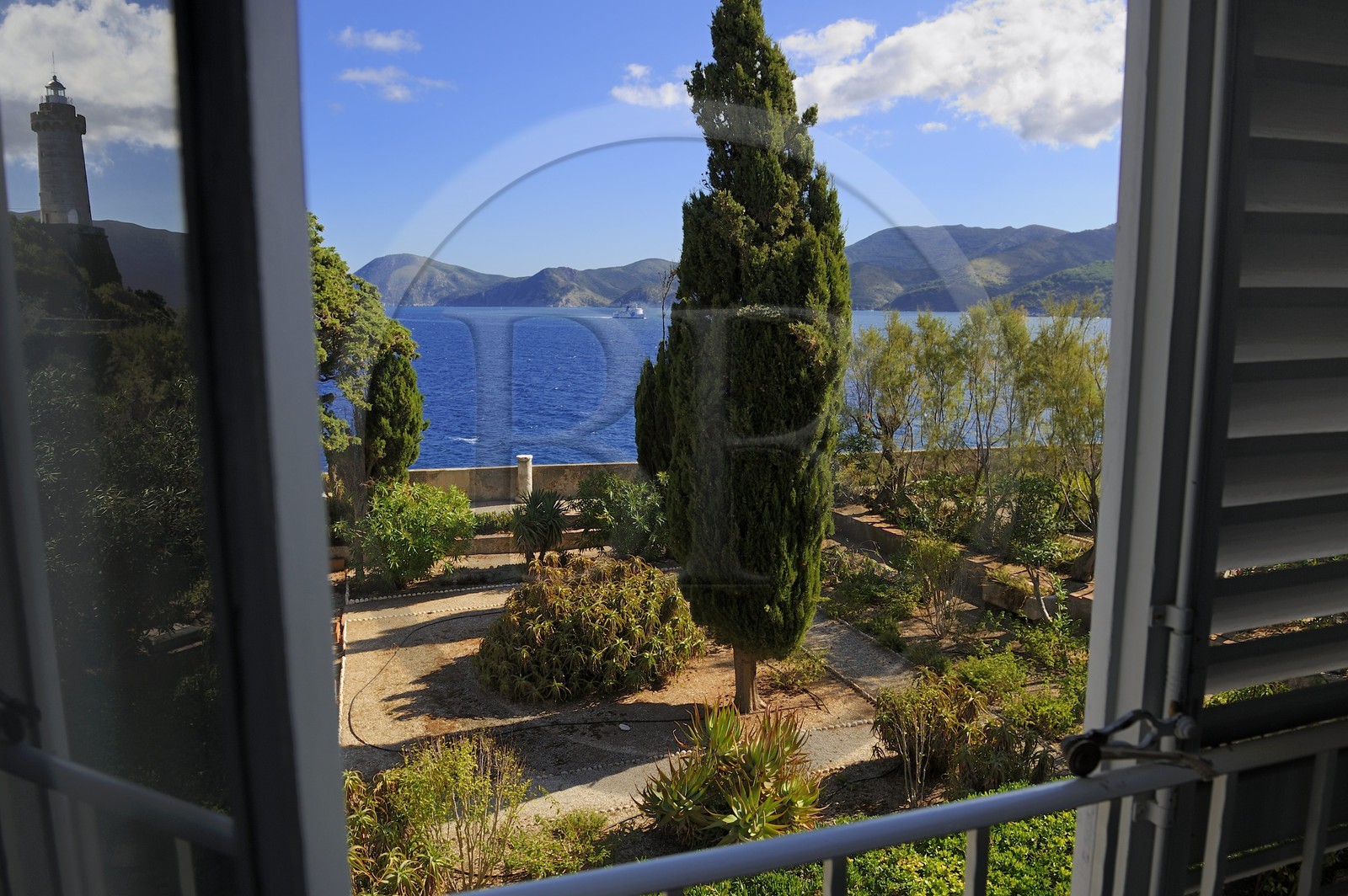 Italy, Tuscany, Elba Island, Portoferraio, Napoleon 1st home in the Palazzina dei Mulini, the garden