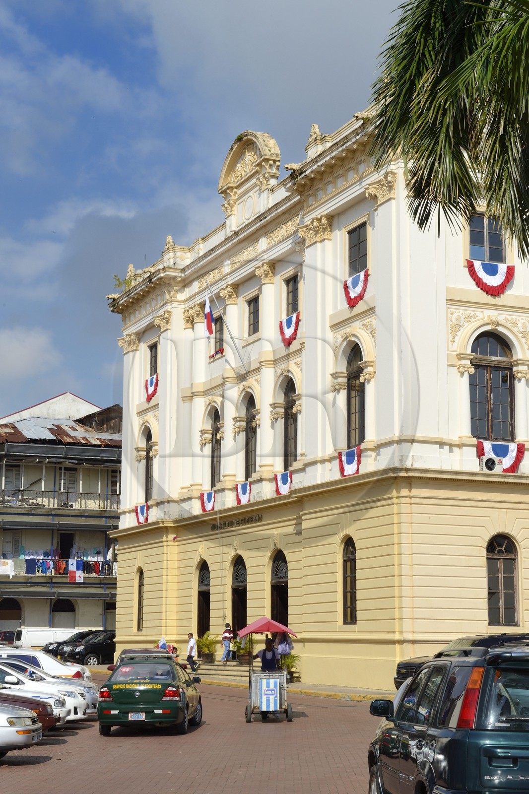 Panama, Panama City, historic town listed as World Heritage by UNESCO, Casco Antiguo (Viejo), the Ministry of Government  and Justice (ministerio de Gobierno y Justicia)