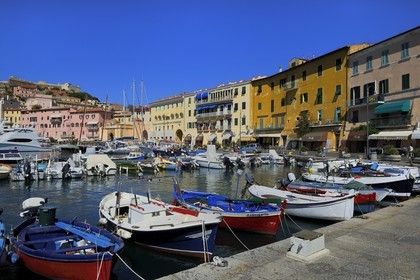Italie, Toscane, l’Ile d’Elbe, Portoferraio, le port