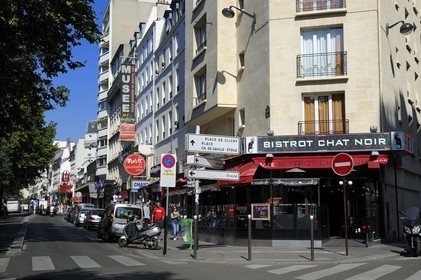 France, Paris (75), le boulevard de Clichy entre Pigalle et Blanche, l'ancien cabaret du Chat Noir et le musee de l'Erotisme