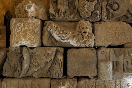 France, Aude, Narbonne, Lapidaire museum in Notre Dame de Lamourguier abandoned church