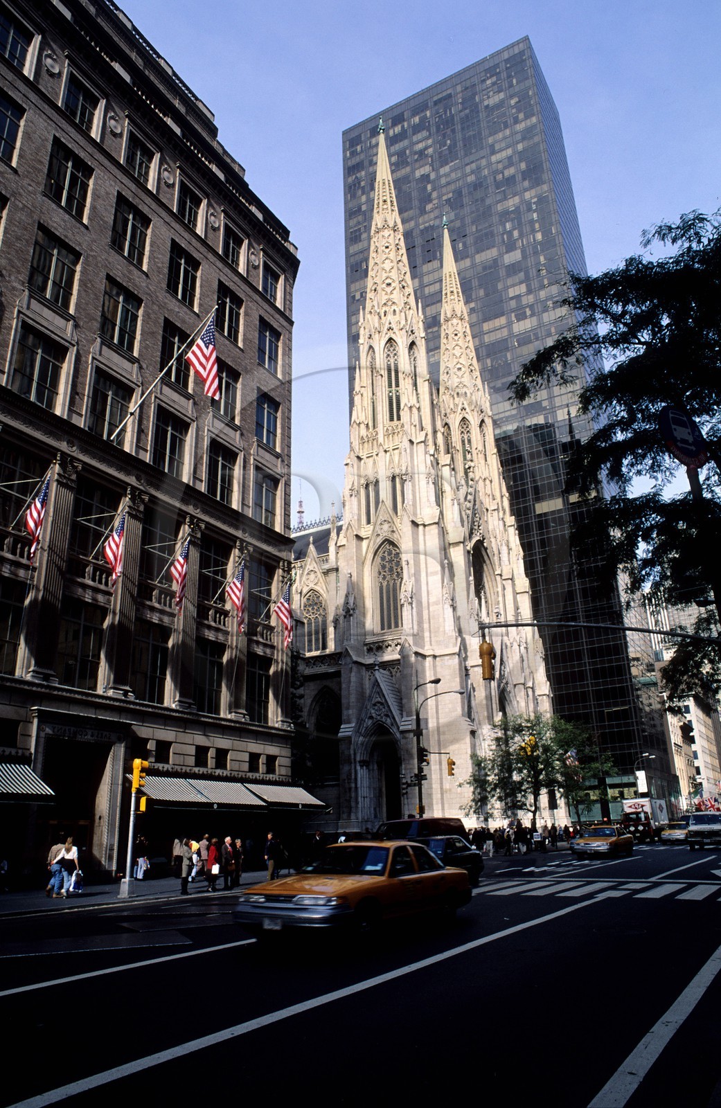 Etats-Unis, New York, Manhattan, cathédrale Saint Patrick sur la cinquième avenue