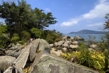 Brésil,  Etat de Rio de Janeiro, Baie de Paraty, ile de Catimbau