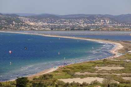 France, Var (83), presqu'île de Giens, plage