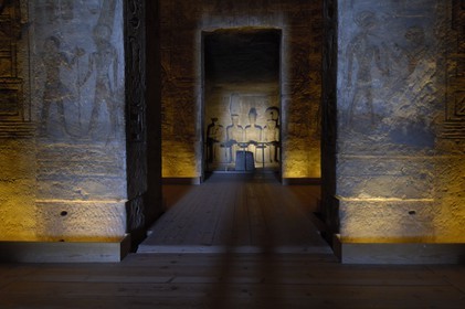 Egypte, Haute Egypte, Nubie, Abou Simbel, site classé Patrimoine Mondial de l'UNESCO, temple de Ramsès II