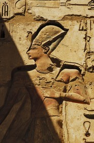 Egypte, Haute Egypte, vallée du Nil, environs de Louxor, nécropole thébaine classée Patrimoine Mondial de l'UNESCO, Thèbes Ouest, Medinet Habou, temple de Ramses III