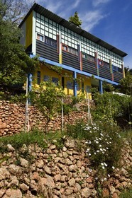 France, Alpes Maritimes (06), Roquebrune-Cap-Martin, Cap Martin, oeuvre architecturale de Le Corbusier, classée Patrimoine Mondial de l'UNESCO, ancien restaurant et bar l’Etoile de Mer de Thomas Rebutato, les unités de Camping conçues par Le Corbusier (Demande d'autorisation nécessaire avant publication)