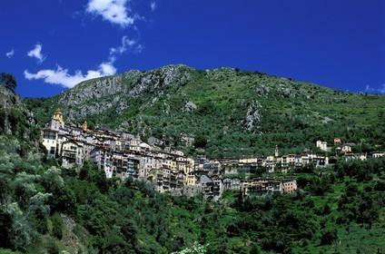 France, Alpes Maritimes, Valley of the Roya (hinterland of Nice), perched village of Saorge