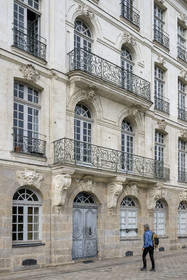 France, Loire Atlantique, Nantes, shipowner's house on 10 Quai Turenne on the former Ile Feydeau