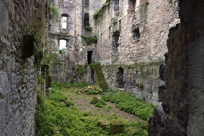 France, Dordogne, White Perigord, Perigueux, district of La Cité or also of Vesone, ruins of the Barriere castle