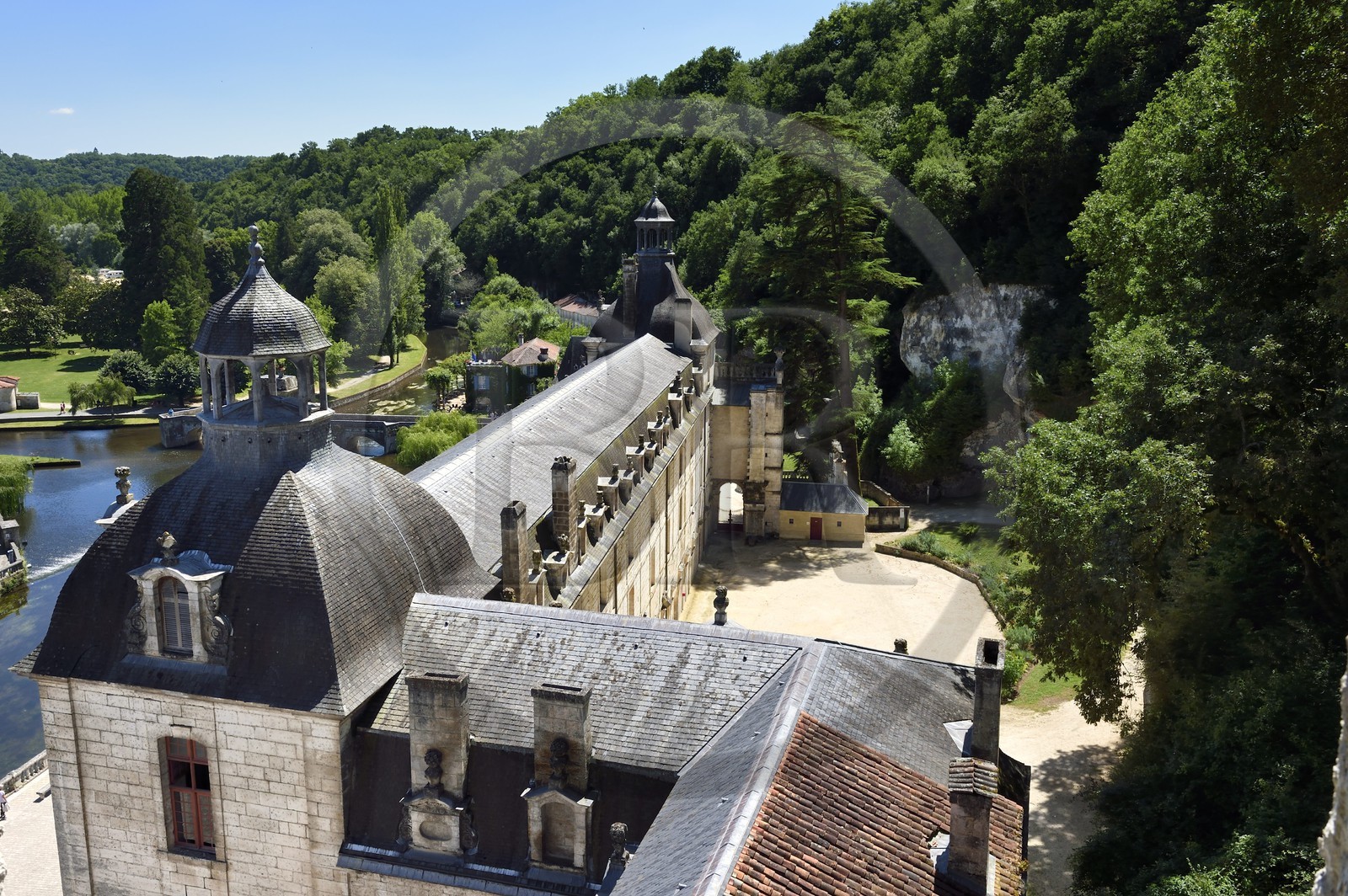 France, Dordogne (24), Brantôme, l'abbaye bénédictine Saint-Pierre de Brantôme