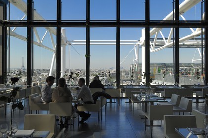 France, Paris (75), Beaubourg, centre Georges Pompidou, café et restaurant Le Georges