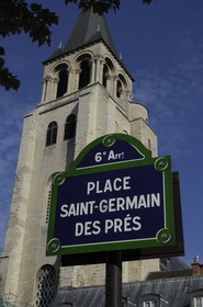 France, Paris (75), église Saint-Germain, place Saint-Germain-des-Prés