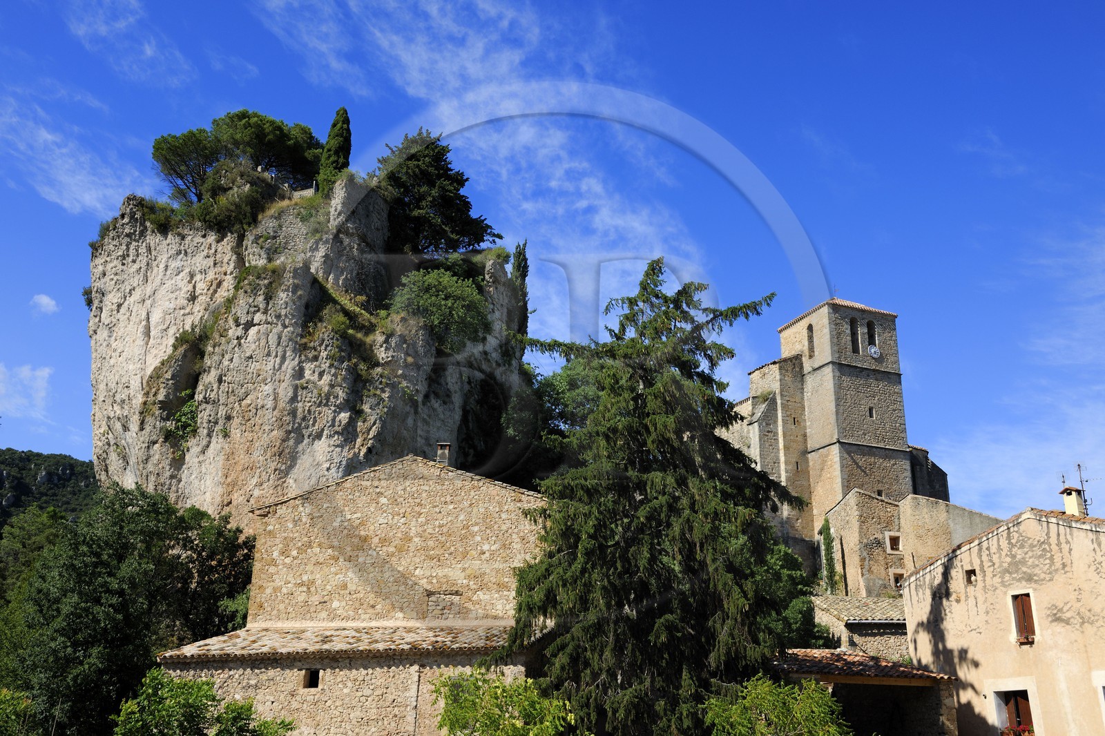 France, Hérault (34), le village médiéval de Mourèze