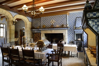 France, Finistère (29), le château de Keriolet aux environs de Concarneau, la cuisine