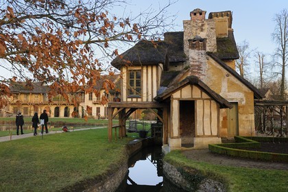 France, Yvelines, Chateau de Versailles, listed as World Heritage by UNESCO, Domaine de Marie Antoinette, Hameau de la Reine (the Queen's Hamlet), mill