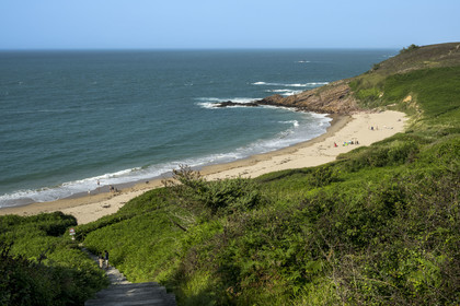France, Cotes d'Armor, Grand Site de France Cap d'Erquy – Cap Frehel, Erquy, Portuais beach