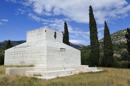 Italy, Verona province, the Battle of Rivoli was held on 14 and 15 January 1797 around Rivoli Veronese and saw the victory of the French forces led by Napoleon Bonaparte against the Austrian army, memorial erected in 1806