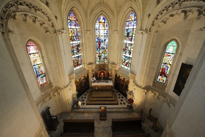 France, Loir-et-Cher (41), Vallée de la Loire classée Patrimoine Mondial de l'UNESCO, château de Chaumont-sur-Loire, la chapelle