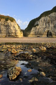 France, Seine-Maritime (76), Côte d'Albâtre, Vattetot-sur-Mer, la valleuse d'Etigue